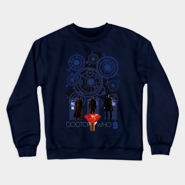 Doctor Who 50th Anniversary Crewneck Sweatshirt by kira